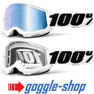 100% Strata 2 Motocross Goggles - Everest