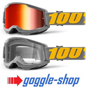 100% Strata 2 Motocross Goggles - Izipizi