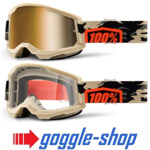 100% Strata 2 Motocross Goggles - Kombat