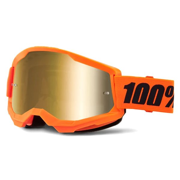 100% Strata 2 - Neon Orange Mirror