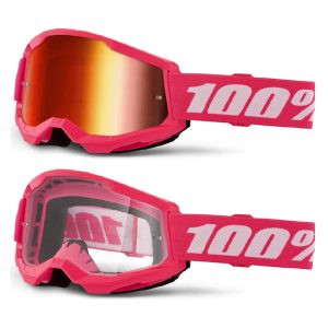100% Strata 2 Pink Motocross Goggles
