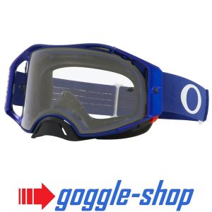 Oakley Airbrake Motocross Goggles - Moto Blue / Clear Lens