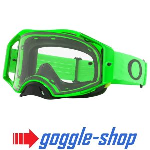 Oakley Airbrake Motocross Goggles - Moto Green / Clear Lens