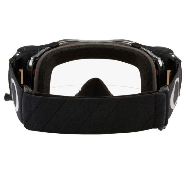 Oakley Airbrake Motocross Roll-Off Goggles - Tuff Blocks Black Gun Metal