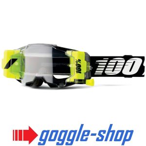 100% Armega Forecast Roll-Off Motocross Goggles - Black