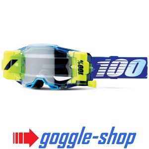 100% Armega Forecast Roll-Off Motocross Goggles - Royal