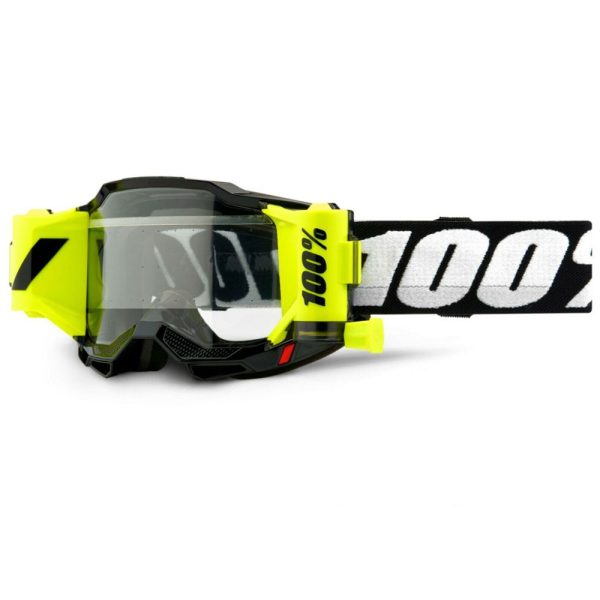 100% Accuri 2 Forecast Roll-Off Motocross Goggles - Black