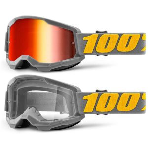 100% Strata 2 Motocross Goggles - Izipizi