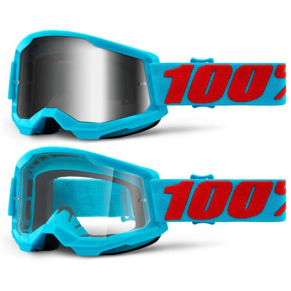 100% Strata 2 Motocross Goggles - Summit