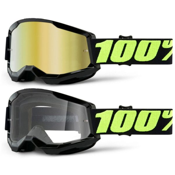 100% Strata 2 Motocross Goggles - Upsol
