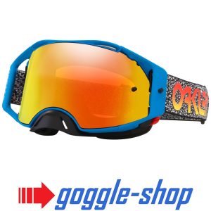 Oakley Airbrake Motocross Goggles - Blue Crackle / Prizm Torch