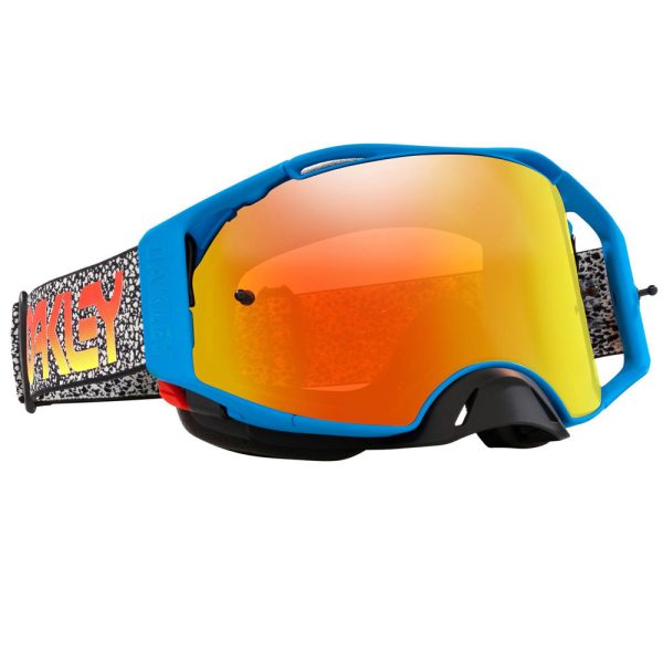 Oakley Airbrake Motocross Goggles - Blue Crackle / Prizm Torch