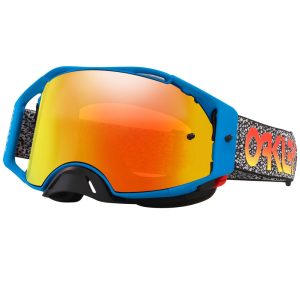 Oakley Airbrake Motocross Goggles - Blue Crackle / Prizm Torch