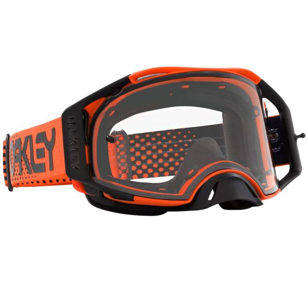 Oakley Airbrake Motocross Goggles - Moto Orange / Clear Lens