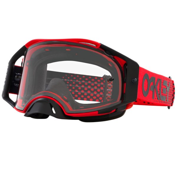 Oakley Airbrake Motocross Goggles - Moto Red / Clear Lens