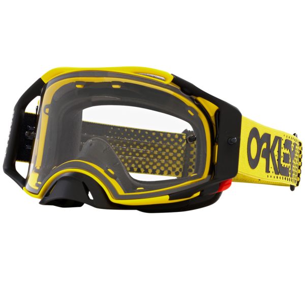 Oakley Airbrake Motocross Goggles - Moto Yellow / Clear Lens