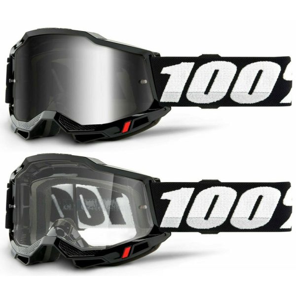 100% Accuri 2 Motocross Goggles - Black