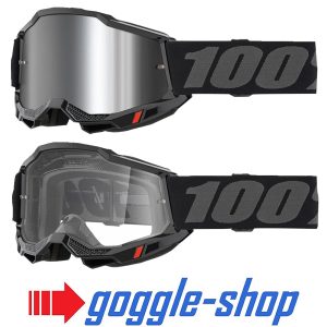 100% Accuri 2 Motocross Goggles - Black