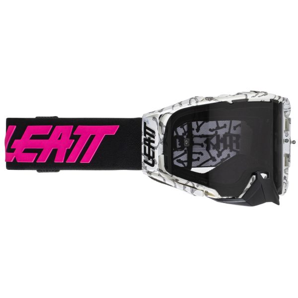 Leatt Velocity 6.5 Motocross Goggles - Bones / Smoke Lens