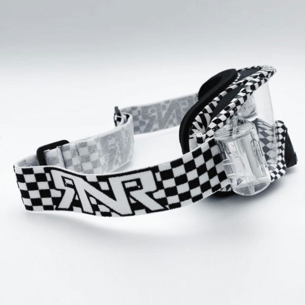 RNR Hybrid Motocross Goggles - Chequered Flag