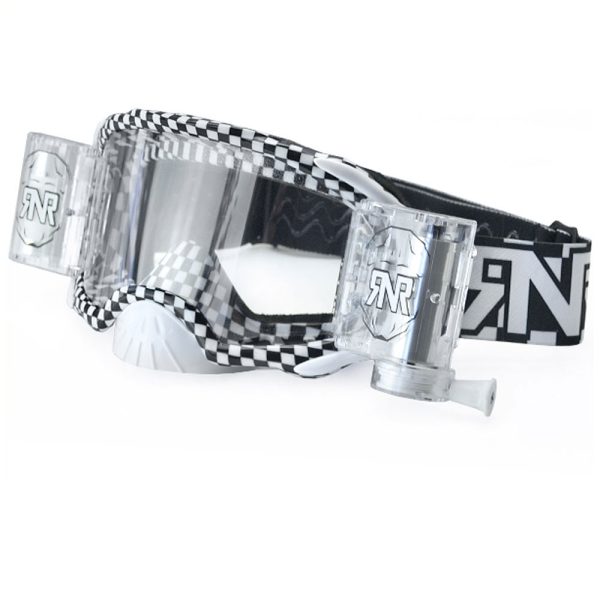 RNR Platinum Motocross Goggles - Chequered Flag