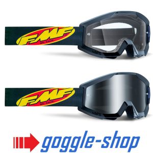FMF 100% Powercore Motocross Goggles - Core Black