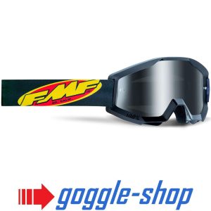 FMF GOGGLES BLACK clear / mirror