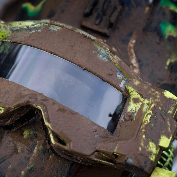100% Armega Forecast Motocross Goggles - Neon Yellow