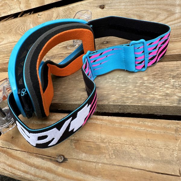 Spy Woot Roll-Off Motocross Goggles - Splice Blue