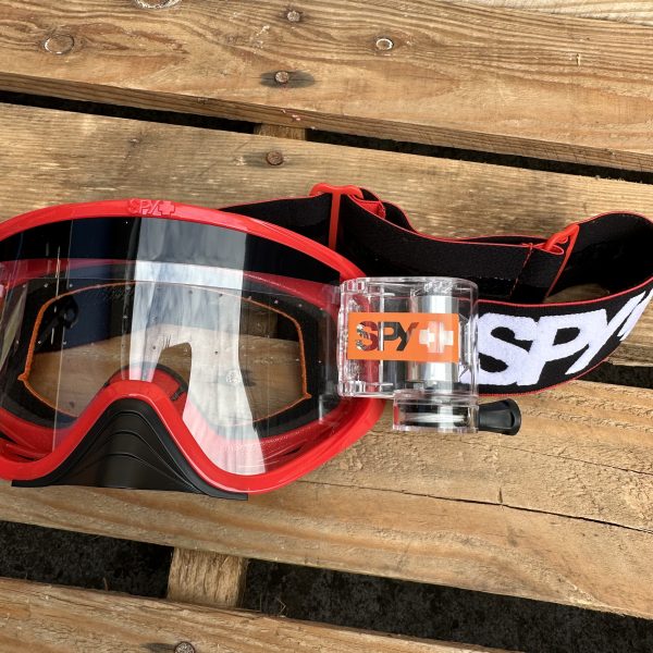 Spy Woot Roll-Off Motocross Goggles - Splice Red