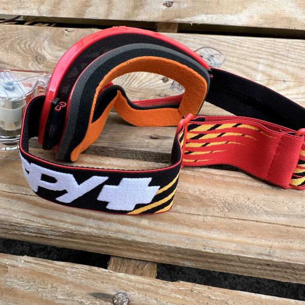 Spy Woot Roll-Off Motocross Goggles - Splice Red
