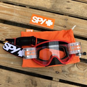 Spy Woot Roll-Off Motocross Goggles - Splice Red