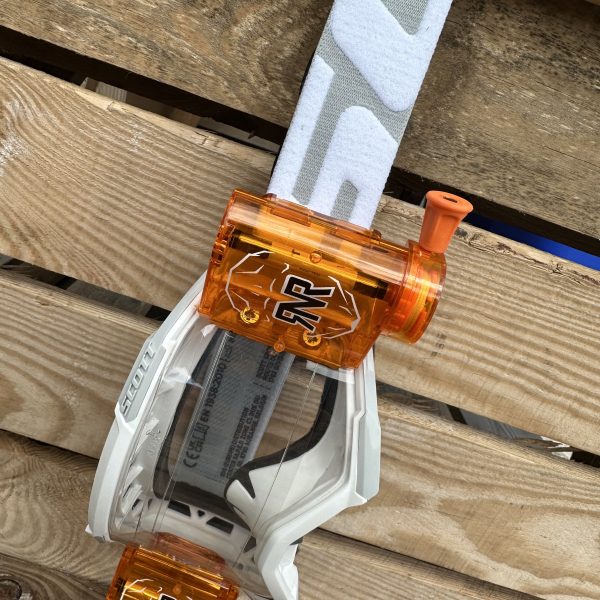 Scott Fury Custom RNR WVS Roll-Off Goggles - White / Orange