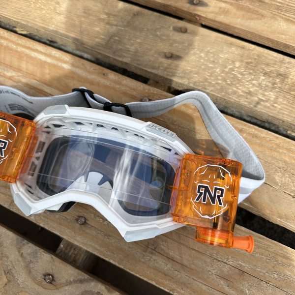 Scott Fury Custom RNR WVS Roll-Off Goggles - White / Orange