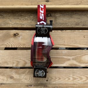 Scott Fury Custom RNR WVS Roll-Off Goggles - Black / Red