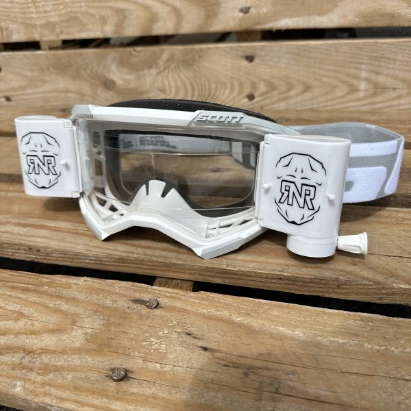 Scott Fury Custom RNR WVS Roll-Off Goggles - White / White