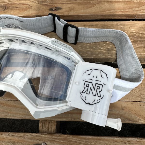 Scott Fury Custom RNR WVS Roll-Off Goggles - White / White
