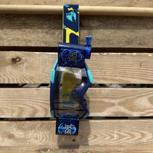 Scott Fury Custom RNR WVS Roll-Off Goggles - Blue Teal Yellow / Blue
