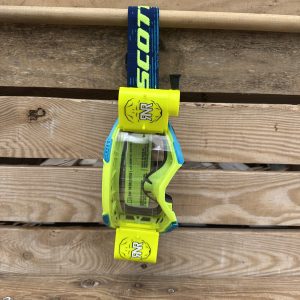 Scott Fury Custom RNR WVS Roll-Off Goggles - Neon Yellow Blue / Fluo Yellow
