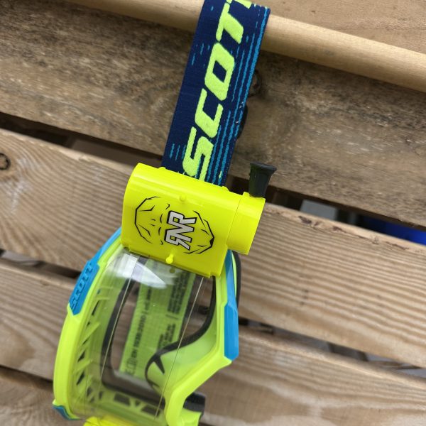 Scott Fury Custom RNR WVS Roll-Off Goggles - Neon Yellow Blue / Fluo Yellow