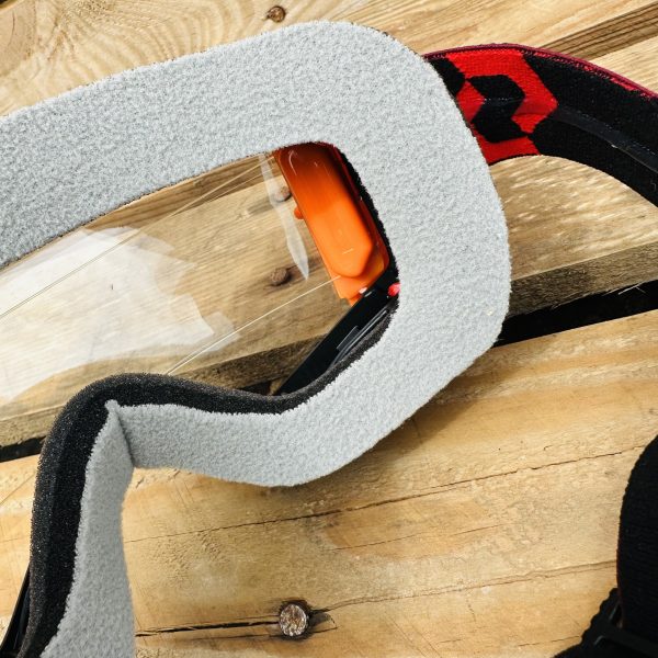 Scott Fury Custom RNR WVS Roll-Off Goggles - Red Black / Neon Orange