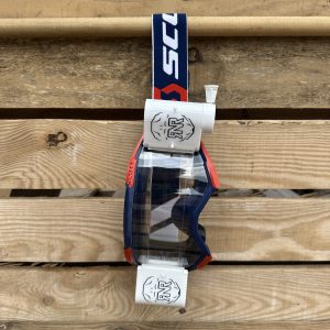 Scott Fury Custom RNR WVS Roll-Off Goggles - Red Blue / White