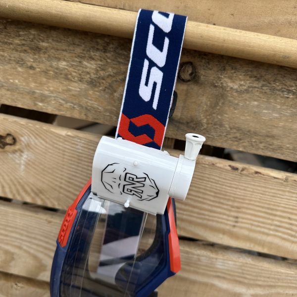 Scott Fury Custom RNR WVS Roll-Off Goggles - Red Blue / White