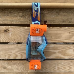 Scott Fury Custom RNR WVS Roll-Off Goggles - Blue Orange / Neon Orange