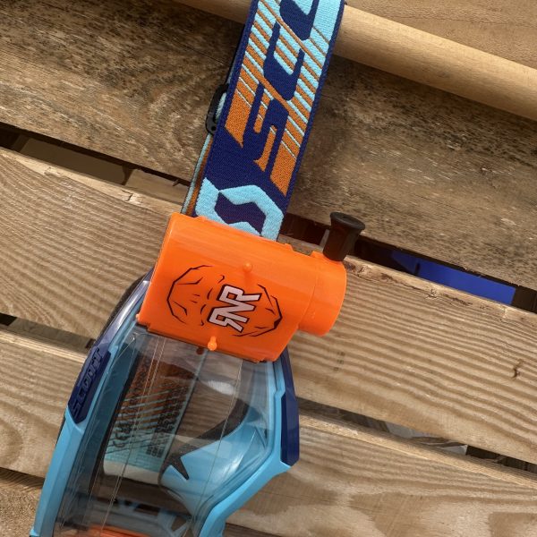 Scott Fury Custom RNR WVS Roll-Off Goggles - Blue Orange / Neon Orange