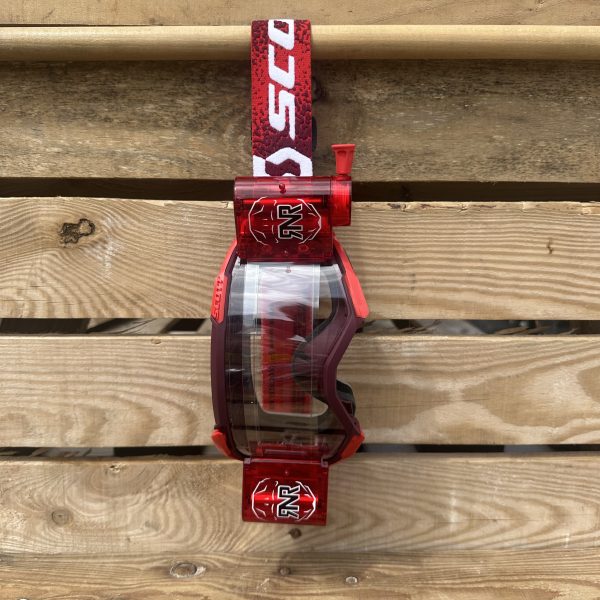 Scott Fury Custom RNR WVS Roll-Off Goggles - Red Black