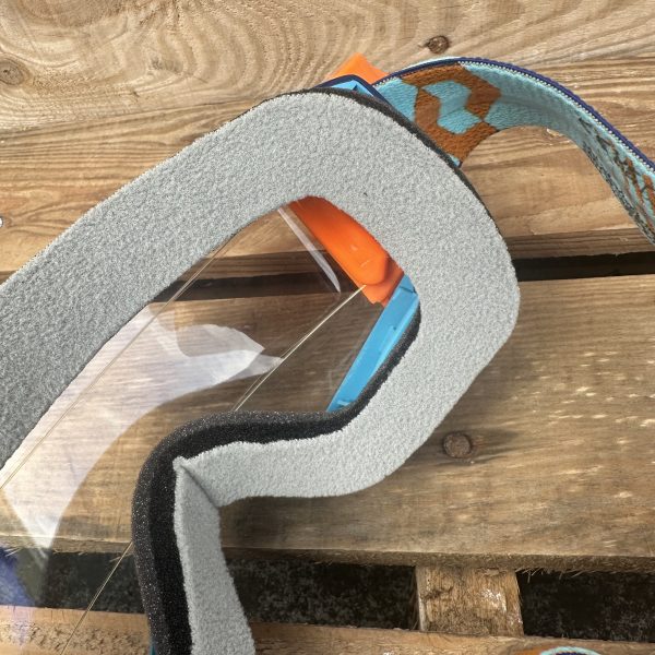Scott Fury Custom RNR WVS Roll-Off Goggles - Blue Orange / Neon Orange