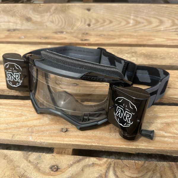 Scott Fury Custom RNR WVS Roll-Off Goggles - Black / Black