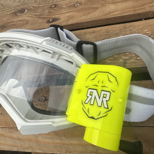 Scott Fury Custom RNR WVS Roll-Off Goggles - White / Fluo Yellow