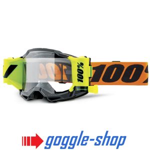 100% Accuri 2 Forecast Roll-Off Motocross Goggles - Orange / Grey